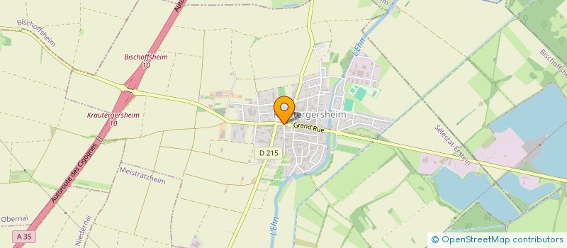 localisation de l'entreprise AMICALE ECOLES MUSIQUE KRAUTERGERSHEIM  KRAUTERGERSHEIM