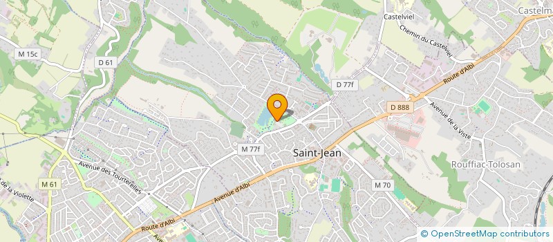 localisation de l'entreprise AMICALE EDUCATEURS FOOTBALL REG TOULOUSA à ST JEAN