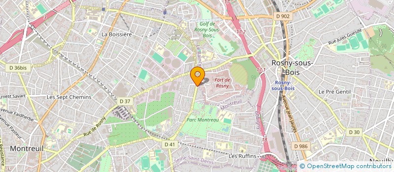 localisation de l'entreprise AMICALE EGM 23/1 ROSNY SOUS BOIS à ROSNY-SOUS-BOIS