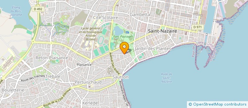 localisation de l'entreprise AMICALE ELEVES ECOLE P M CURIE à SAINT-NAZAIRE
