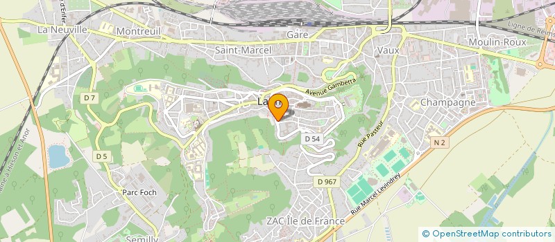 localisation de l'entreprise AMICALE EMPLOY HOTEL DEPART PREFECT AISN à LAON