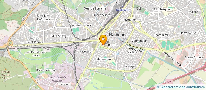 localisation de l'entreprise AMICALE EMPLOYES HOSPITALIERS à NARBONNE