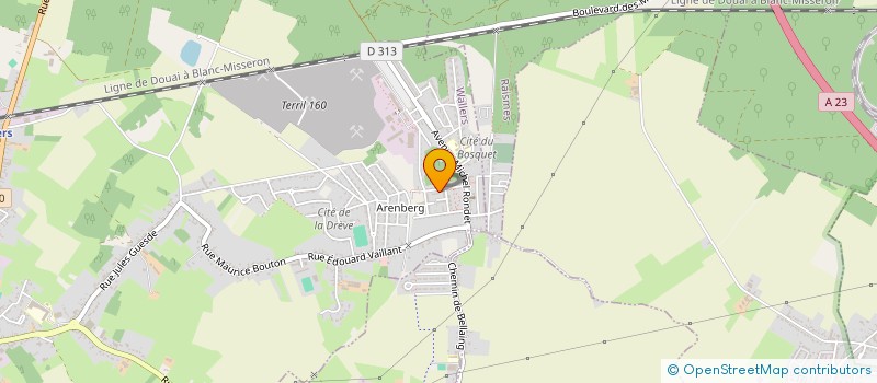 localisation de l'entreprise AMICALE EMPLOYES TECHNICIENS  WALLERS