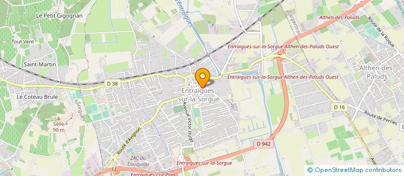 localisation de l'entreprise AMICALE ENTRAIGUOISE DU 3EME AGE  ENTRAIGUES-SUR-LA-SORGUE