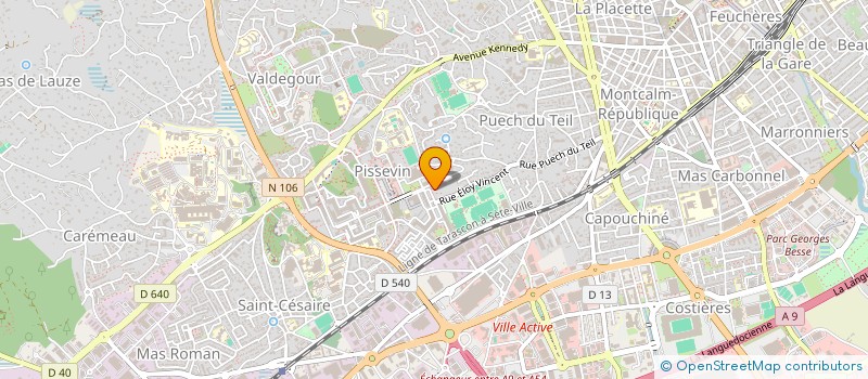 localisation de l'entreprise AMICALE ENTRAINEUR DE VOLLEY BALL  NIMES