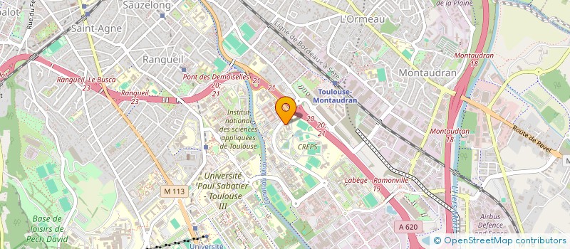 localisation de l'entreprise AMICALE ENTRAINEURS PYRENEENS ATHLETISME à TOULOUSE