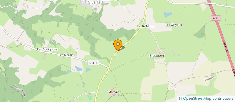 localisation de l'entreprise AMICALE EQUESTRE DE GIVARLAIS  HAUT-BOCAGE