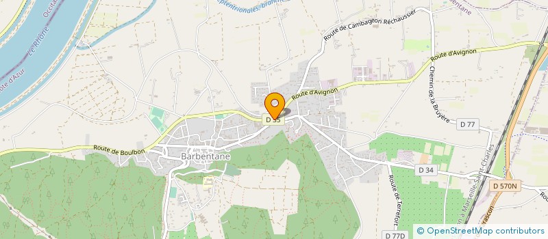 localisation de l'entreprise AMICALE EQUESTRE DE LA MONTAGNETTE  BARBENTANE