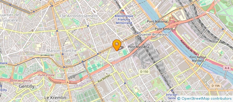 localisation de l'entreprise AMICALE EQUIP GYM SAPEURS POMPIERS PARIS  PARIS