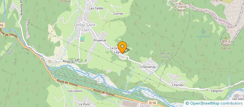 localisation de l'entreprise AMICALE ESF MANIGOD  DINGY-SAINT-CLAIR