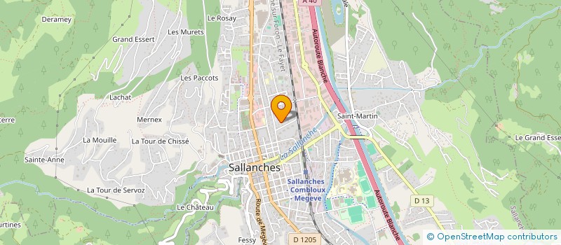 localisation de l'entreprise AMICALE ET ASSOCIATION SPORTIVE DES PARENTS D'ELEVES DE L'ECOLE DU BOCCARD à SALLANCHES