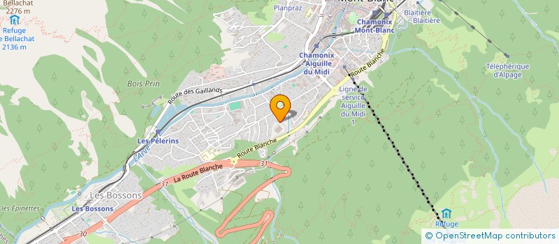 localisation de l'entreprise AMICALE ET ENTRAIDE DES SAPEURS-POMPIERS DE CHAMONIX-MONT-BLANC  CHAMONIX-MONT-BLANC