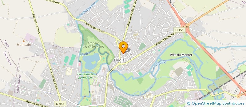 localisation de l'entreprise AMICALE FANFARE-SAPEURS POMPIERS DEOLS à DEOLS