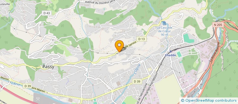 localisation de l'entreprise AMICALE FERROVIAIRE DE LA REGION DU MONT BLANC à PASSY