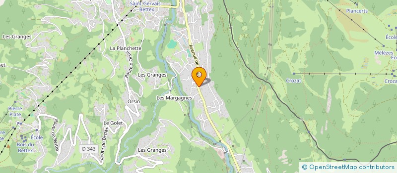 localisation de l'entreprise AMICALE FERROVIAIRE DE LA REGION DU MONT-BLANC à SAINT-GERVAIS-LES-BAINS