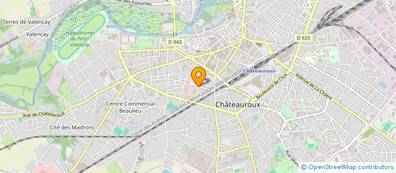 localisation de l'entreprise AMICALE FONCTIONNAIRES POLICE à CHATEAUROUX