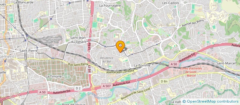 localisation de l'entreprise AMICALE FOYER GROGNARDE ASSOC à MARSEILLE