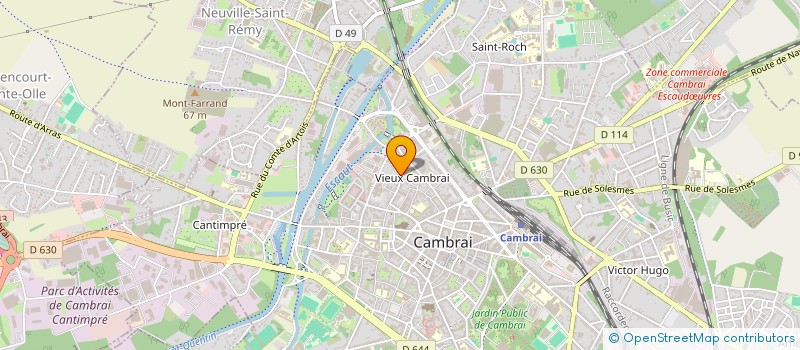 localisation de l'entreprise AMICALE FOYER JEUNE EDUCATION POPULAIRE  CAMBRAI