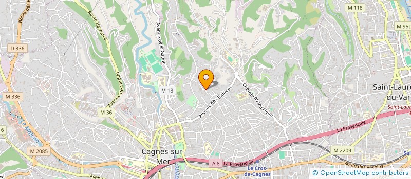 localisation de l'entreprise AMICALE FRANCAIS LIBRES AMIS CAGNES-MER ST LAURENT-VAR VILLENEUVE LOUBET à CAGNES SUR MER