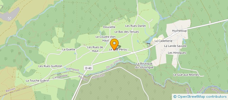 localisation de l'entreprise AMICALE GALLESE  PAIMPONT