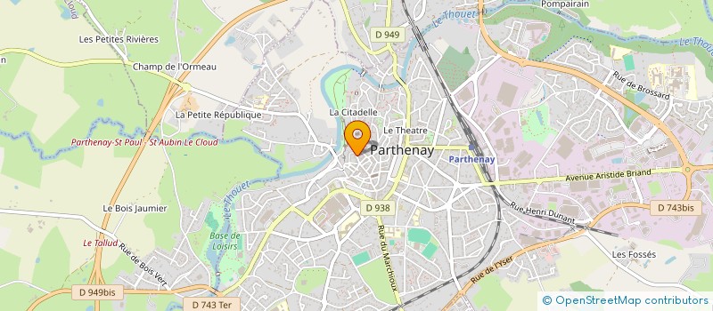 localisation de l'entreprise AMICALE GARCONS BOUCHERS CHARC  PARTHENAY