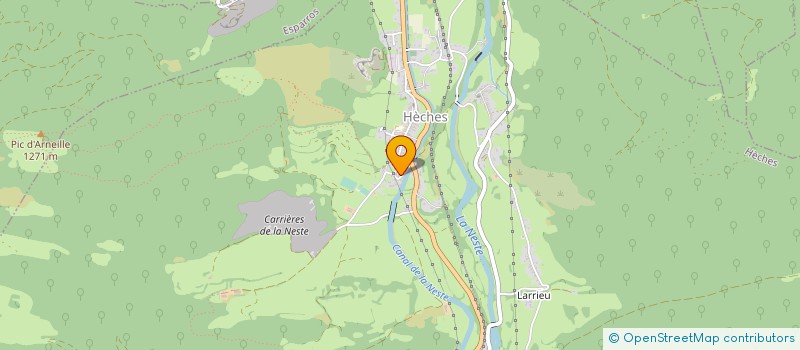 localisation de l'entreprise AMICALE GENDARMES COMPAGNIE BAGNERES  HECHES