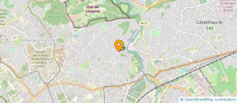 localisation de l'entreprise AMICALE GESTION DES SPORTS à MONTPELLIER