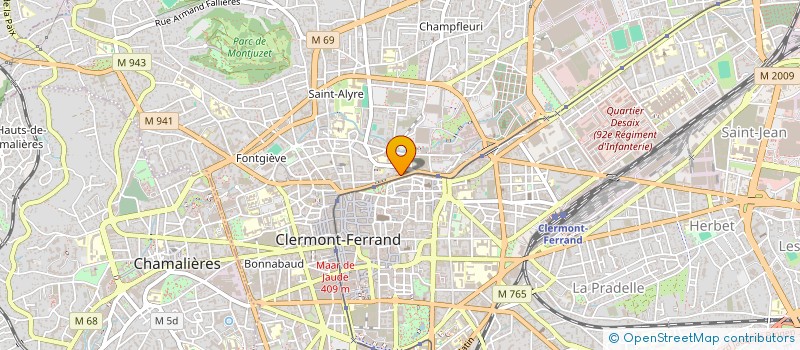 localisation de l'entreprise AMICALE GRAPHIQUE à CLERMONT-FERRAND