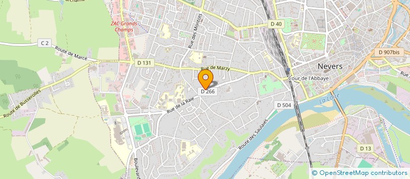 localisation de l'entreprise AMICALE GYMNASTIQUE VOLONTAIRE MONTOTS à NEVERS
