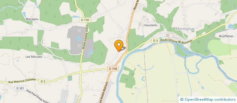 localisation de l'entreprise AMICALE HANDI'NAMIK SPORT MONTPONNAIS  MONTPON-MENESTEROL