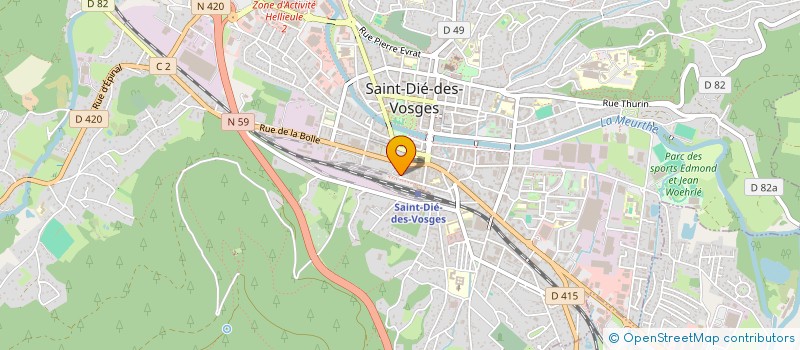 localisation de l'entreprise AMICALE HARMONIE MUNICIPALE à SAINT-DIE-DES-VOSGES