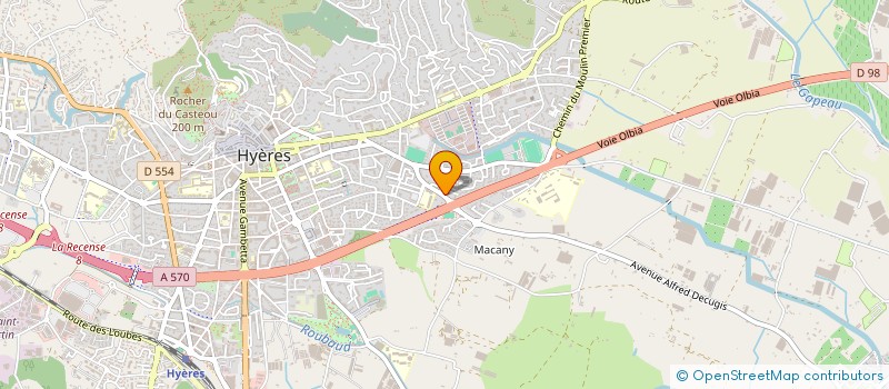 localisation de l'entreprise AMICALE HYEROISE DES PARENTS ET AMIS DES ECLAIREURS ET ECLAIREUSES DU GROUPE DES GRANDS PALMIERS à HYERES