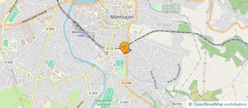 localisation de l'entreprise AMICALE ILETS RUGBY 86  MONTLUCON