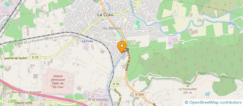 localisation de l'entreprise AMICALE INDEPENDANTE DE SUPPORTERS SPORTIFS CRAUROIS ET VAROIS  LA CRAU