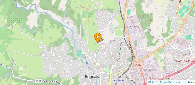 localisation de l'entreprise AMICALE INTERCLASSE DE BRIGNAIS à BRIGNAIS