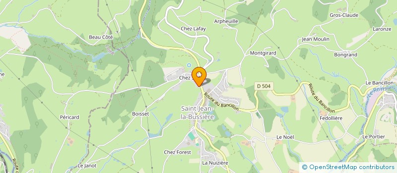 localisation de l'entreprise AMICALE INTERCLASSE EN 6  SAINT-JEAN-LA-BUSSIERE