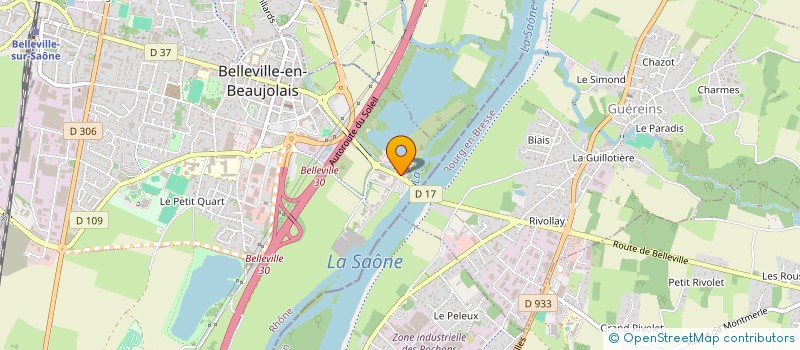 localisation de l'entreprise AMICALE INTERCLASSES EN 9 DE BELLEVILLE ST JEAN D'ARDIERES TAPONAS  BELLEVILLE-EN-BEAUJOLAIS