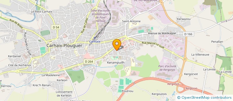 localisation de l'entreprise AMICALE KARATE DO CARHAIX à CARHAIX-PLOUGUER