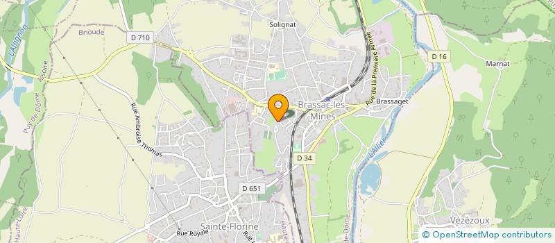 localisation de l'entreprise AMICALE LAIQUE  BRASSAC-LES-MINES