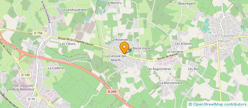 localisation de l'entreprise AMICALE LAIQUE  LA CHAPELLE-HEULIN