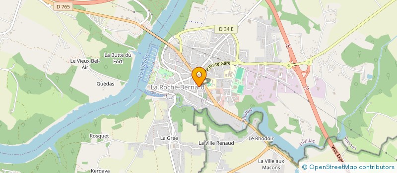 localisation de l'entreprise AMICALE LAIQUE à LA ROCHE-BERNARD