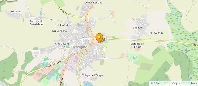 localisation de l'entreprise AMICALE LAIQUE à HERBIGNAC