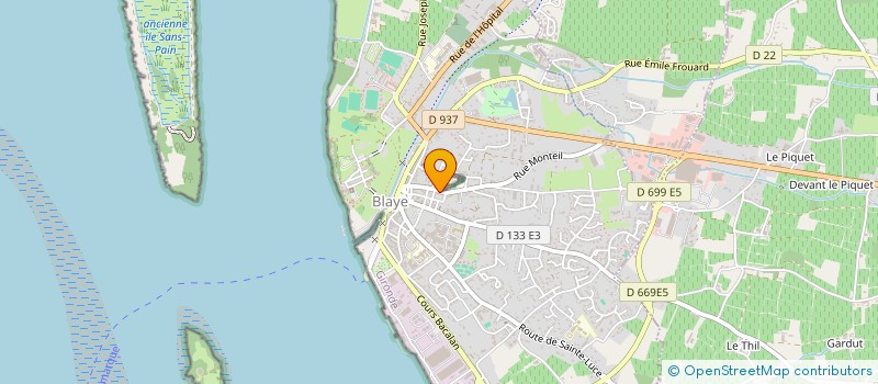 localisation de l'entreprise AMICALE LAIQUE à BLAYE