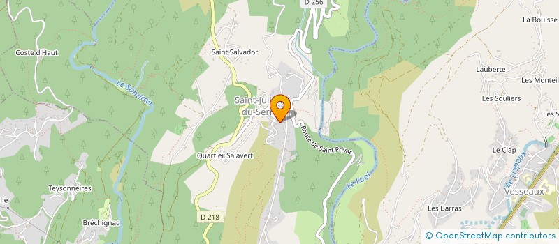 localisation de l'entreprise AMICALE LAIQUE à VESSEAUX
