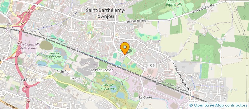 localisation de l'entreprise AMICALE LAIQUE  SAINT-BARTHELEMY-D'ANJOU