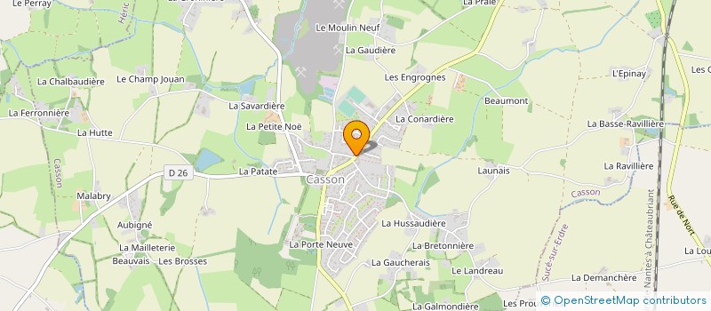 localisation de l'entreprise AMICALE LAIQUE à CASSON