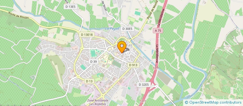 localisation de l'entreprise AMICALE LAIQUE à PEZENAS