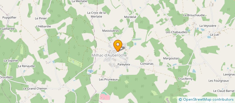 localisation de l'entreprise AMICALE LAIQUE à SAINT-PIERRE-DE-CHIGNAC