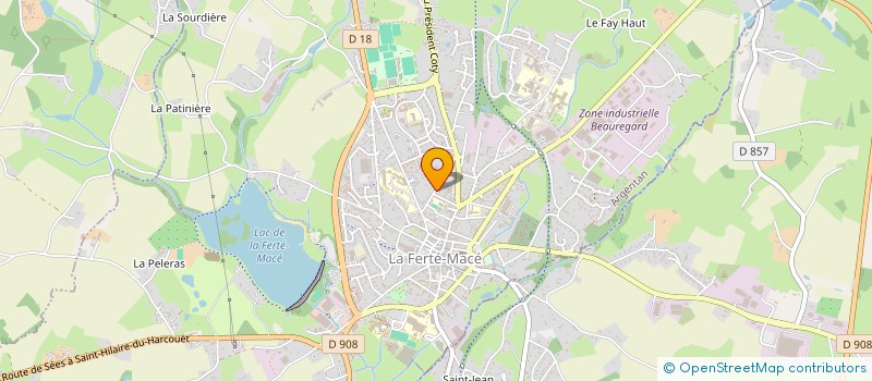 localisation de l'entreprise AMICALE LAIQUE à LA FERTE MACE