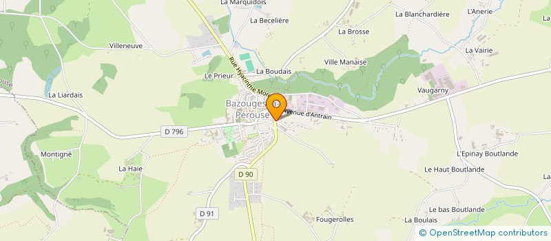 localisation de l'entreprise AMICALE LAIQUE à BAZOUGES-LA-PEROUSE